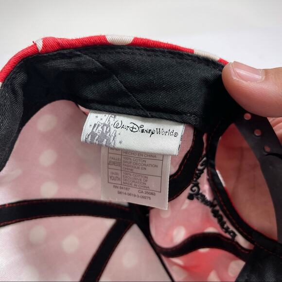 Disney Parks Disneyland Minnie Mouse Ears Youth Snapback Cap Hat - Picture 4 of 8